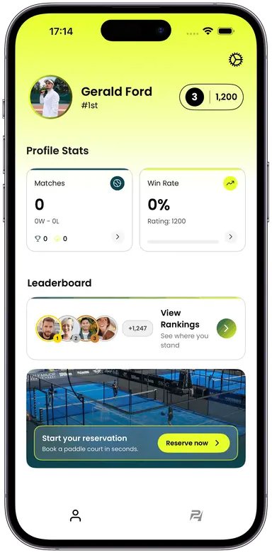 PadelHub product mockup
