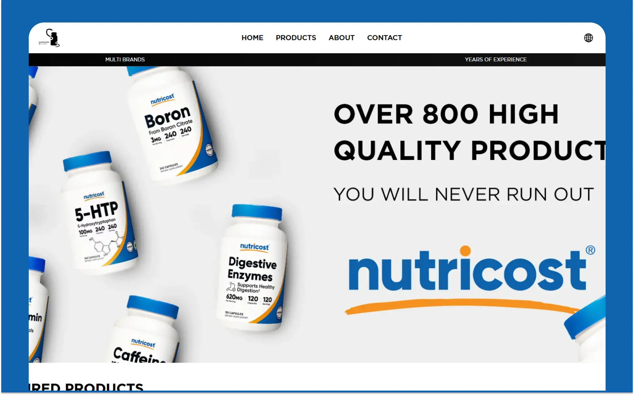 Pharmacore Wellness website preview